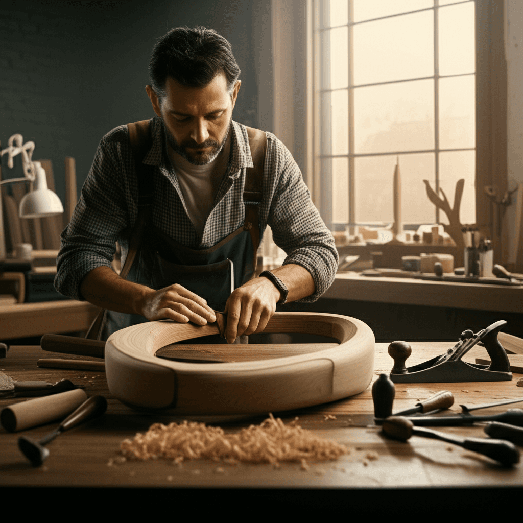 Handwerker bei professioneller Arbeit