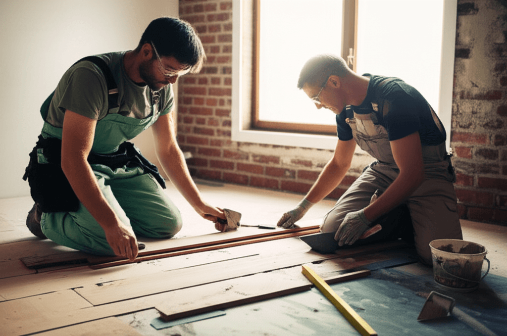 Handwerker bei der Arbeit