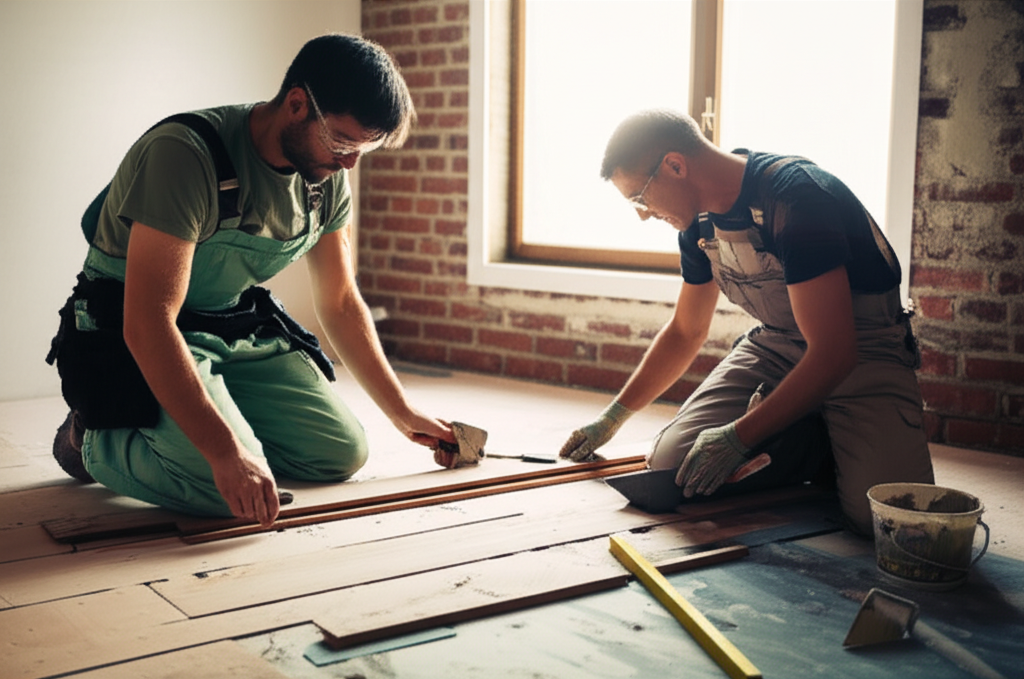 Handwerker bei der Arbeit